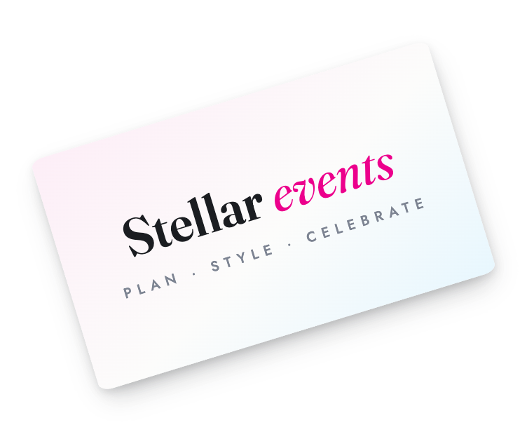 Event planner business card template